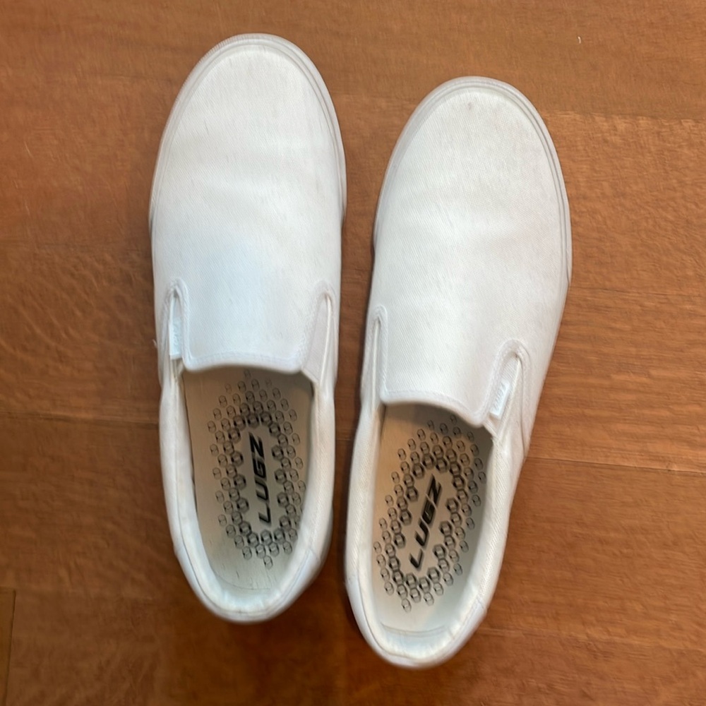 Lugs white slip ons
